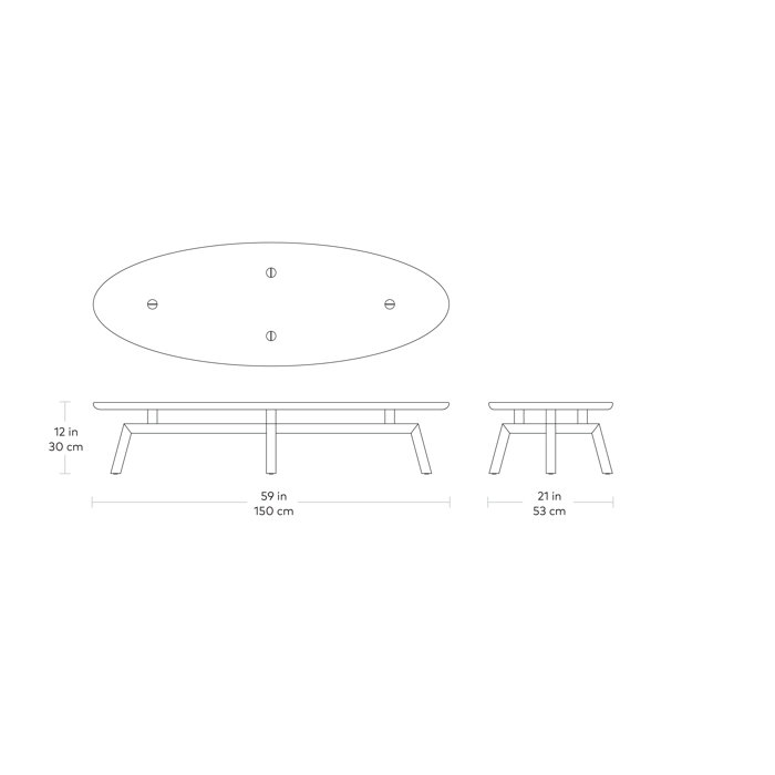 Gus Modern Solana Oval Coffee Table Wayfair